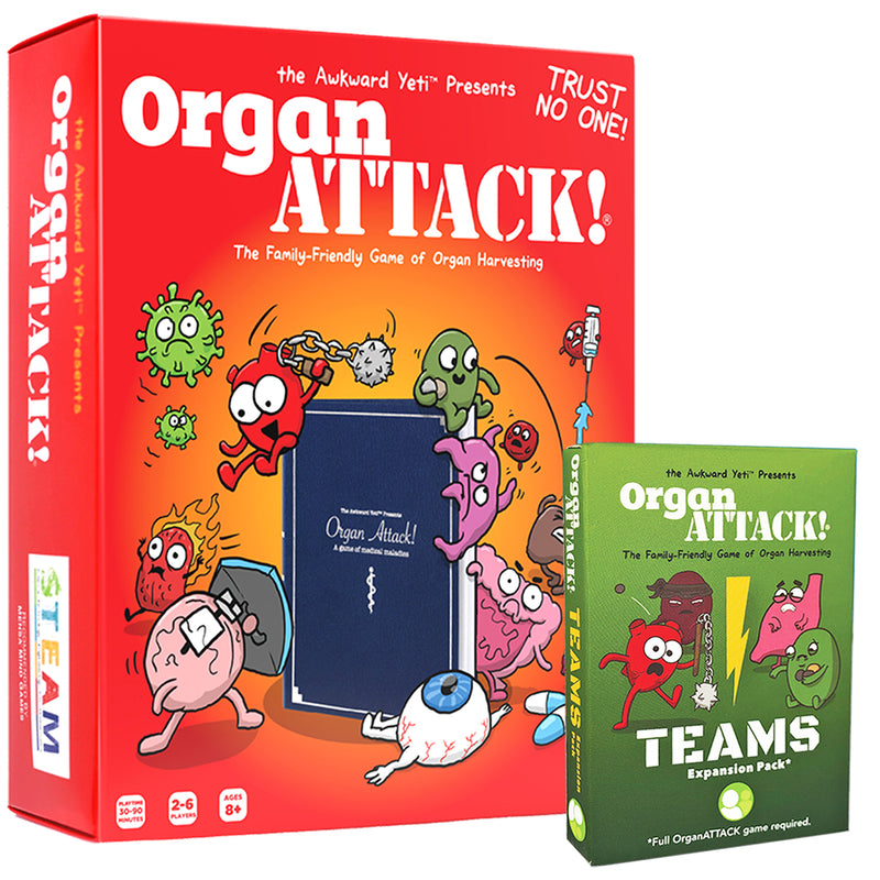 OrganATTACK! Card Game and Teams Expansion Bundle