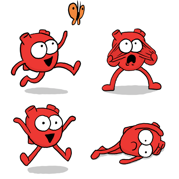 Heart 4 Poses Image