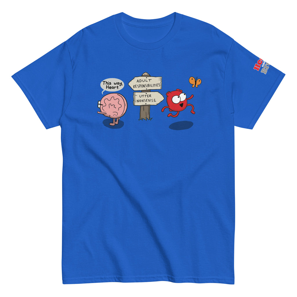 "The Fork" Heart and Brain T-shirt