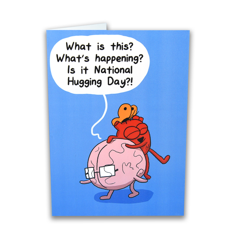 "Hugging Day" Birthday Card