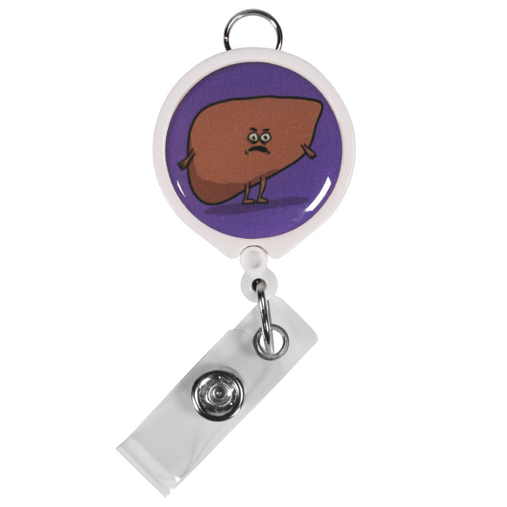 Angry Liver ID Badge Reel