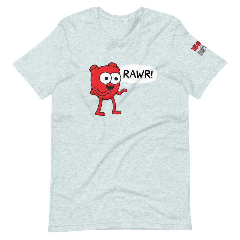 Heart "Rawr" Unisex t-shirt