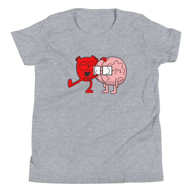 Heart Hugs Brain Youth T-Shirt