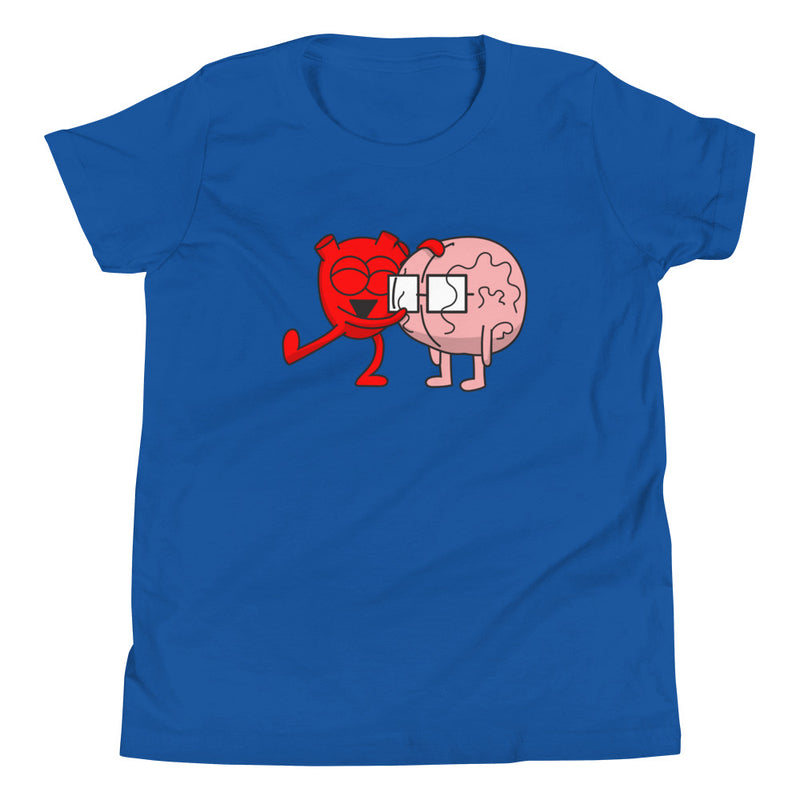 Heart Hugs Brain Youth T-Shirt
